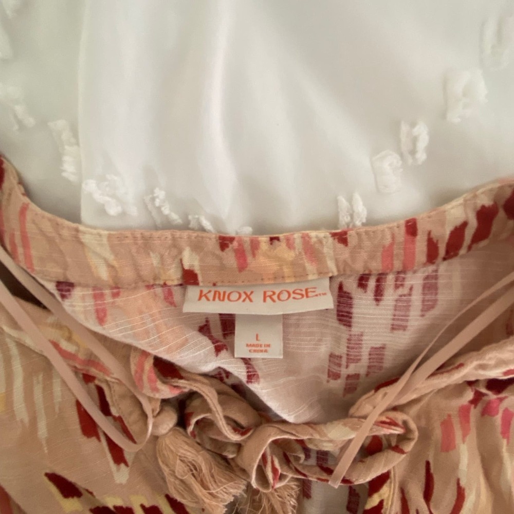 Knox rose maxi dress large short sleeve peach and pinks floor length - Picture 5 of 10